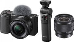 Sony ZV-E10 + 16-50mm + 10-18mm + grip GP-VPT2BT