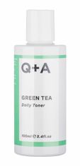 Q+A 100ml green tea daily toner, čisticí voda