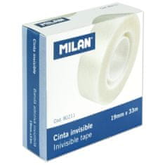 MILAN Lepící páska 19 mm x 33 m invisible MILAN - bankovní - 2 balení