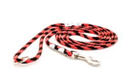 Sedlář Tlustý Lanové vodítko červené, síla lana 6mm, délka 170cm