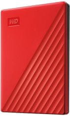 Western Digital WD My Passport - 4TB, červená (WDBPKJ0040BRD-WESN)
