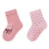ponožky protiskluzové ABS 2 páry srnka, růžové 8102123, 18