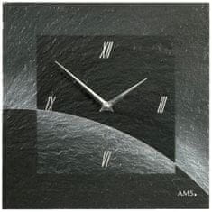 AMS design Designové nástěnné břidlicové hodiny 9518 AMS 30cm