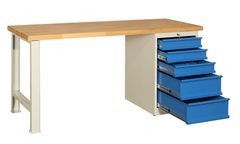 Dílenský pracovní stůl - E105 (délka 1500 mm)