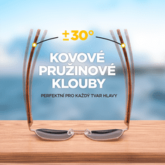 Verdster Sluneční brýle Prague Pilotky hnědá sklíčka hnědá univerzální