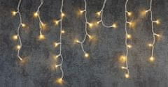 MAGIC HOME Řetěz Vánoce Icicle, 360 LED teplá bílá, cencúľová, jednoduché svícení, 230 V, 50 Hz