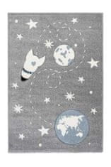 Lalee Dětský kusový koberec Amigo 330 Silver Rozměr koberce: 120 x 170 cm