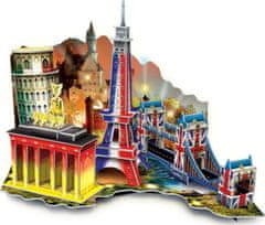 M.I.C.  Svítící 3D puzzle Diorama Cesta po Evropě 50 dílků