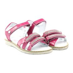 Bartek Dívčí sandály s kamínky 86161 růžová velikost 31