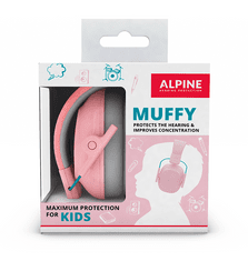 ALPINE Hearing Alpine Muffy - dětská izolační sluchátka PINK