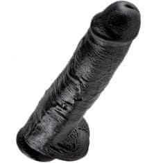 King Cock 11" dildo, černé, 28 cm