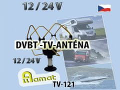 allamat Všesměrová TV anténa Korona s magnetickým držákem 12V/24V
