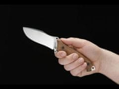 Böker Arbolito 02BA316W Buffalo Soul 42 lovecký nůž 10,1 cm, dřevo Guayacan, kožené pouzdro