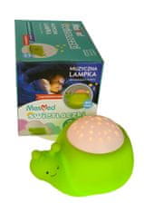 MesMed přenosná magická noční lampička, hlemýžď - zelená