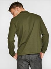 Lacoste Zelené pánské polo tričko s dlouhým rukávem Lacoste XXL