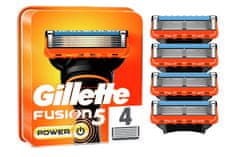 Gillette Fusion5 Power holicí hlavice pro muže 4 ks
