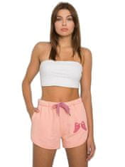 Forever Pink Broskvové dámské bavlněné šortky, velikost m