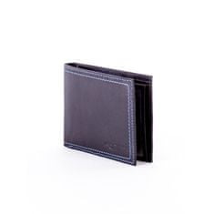 Cavaldi Černá pánská kožená peněženka s elegantním modrým lemováním CE-PR-N-7-GAL.24_281615 Univerzální