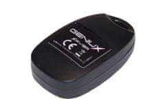 GENIUX Bezbateriový a bezdrátový vypínač XAVER - jednotlačítkový stiskací černý