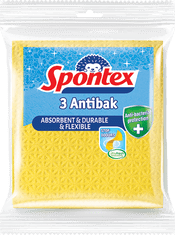 Spontex Antibak Houbová utěrka x3