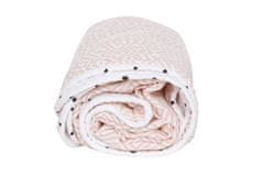 Motherhood Deka bavlněná mušelínová dvouvrstvá Pre-Washed Pink Squares 95x110 cm