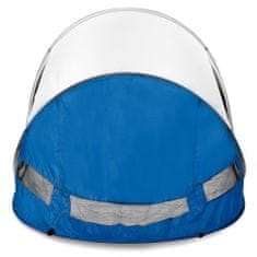 Spokey STRATUS Samorozkládací outdoorový paravan, UV 40, 195x100x85 cm bílá/modrá