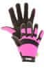 Kixx ROCKY rukavice kombinované růžová 7