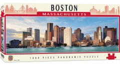MasterPieces Panoramatické puzzle Boston, Massachusetts 1000 dílků