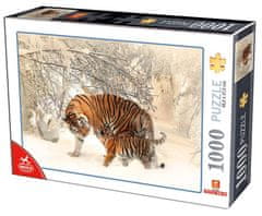 DEICO Puzzle Tygr s mládětem 1000 dílků