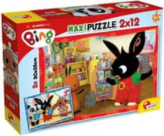 Lisciani Puzzle Bing MAXI 2x12 dílků