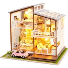 HABARRI Miniatura domečku DIY LED, kreativní sada