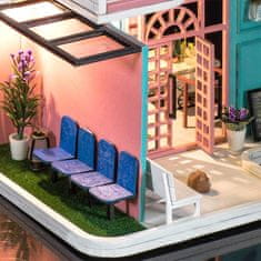 HABARRI Miniatura domečku DIY LED, kreativní sada, Restaurace, Lázně