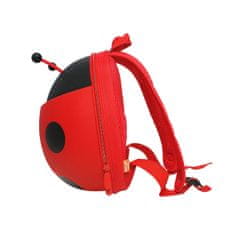 HABARRI Červený batoh pro děti ve věku 3-6 let - beruška
