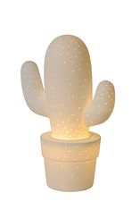 LUCIDE  CACTUS White stolní lampa