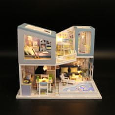 HABARRI Miniatura domečku DIY LED, kreativní sada, předložit