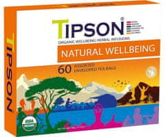 Tipson BIO bylinné čaje pro podporu organismu, 60 porcí. BIO Wellbeing