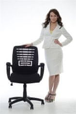MAYAH Executive židle, textilní, černá základna, MaYAH"Smart", černá, 11103-02D BALCK