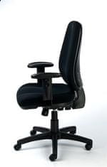 MAYAH Manažerská židle "Bubble", textilní, černá, černá základna, CM1023 BLACK