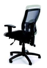 MAYAH Ergonomická kancelářská židle, síť.textilie, síť.opěrák, chromovaná základna,MaYAH,"Creative", černá, 10892-02CA BLACK