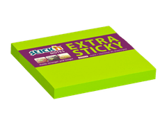 HOPAX Samolepící bloček Stick'n Extra Sticky 21672 | 76x76 mm, 90 lístků, neonově zelená