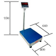TSCALE podlahová váha TSCALE ELW-PB4050, 150kg/50g, 400x500mm