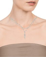 Viceroy Dvojitý ocelový náhrdelník s pírkem Kiss 75308C01000