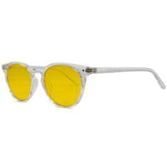 UVtech SLEEP-2R stylové brýle proti modrému a zelenému světlu Barva: Žlutá