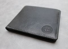 Gentleman's Boutique kožená slim peněženka Cash Carrier Lite černá
