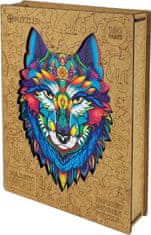 Puzzler Magic Wood Dřevěné puzzle Majestátní vlk 160 dílků