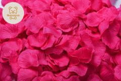 Medvídárek Okvětní lístky růže 800 ks - růžové barbie