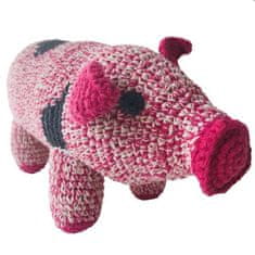 Luna-Leena Kids udržitelná Miss Piggy z organické bavlny - měkká hračka prasátko - růžová 