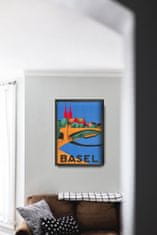 Vintage Posteria Dekorativní plakát Basilej švýcarsko A1 - 59,4x84,1 cm
