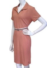 Sophia Perla cihlové žebrované šaty s límečkem Velikost: 42