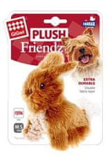 GiGwi Hračka pes Plush Friendz králiček hnědy plyš